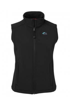 GHA - Ladies Layer Softshell Vest (Black)